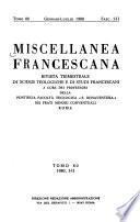 Miscellanea Francescana