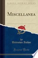 Miscellanea