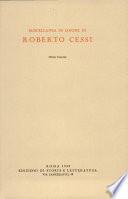 Miscellanea in onore di Roberto Cessi