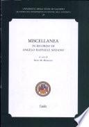 Miscellanea in ricordo di Angelo Raffaele Sodano