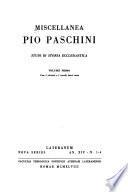 Miscellanea Pio Paschini