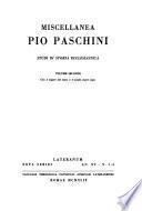 Miscellanea Pio Paschini