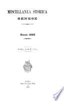 Miscellanea storica senese