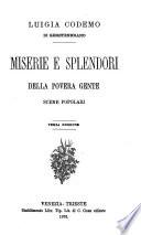 Miserie e splendori della povera gente scene popolari Luigia Codemo