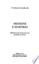 Missione e martirio