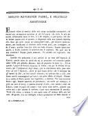 Molto reverendi padri, e fratelli amatissimi [F. Giuseppe Tamagna Commissario Generale]