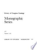 Monographic Series