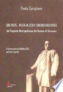 Mons. Ignazio Immordini del Capitolo Metropolitano del Duomo di Siracusa