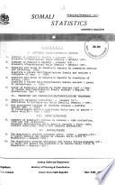 Monthly Statistical Bulletin of the Somali Democratic Republic