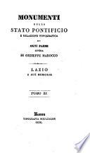 Monumenti dello stato pontificio e relazione topografica di ogni paese