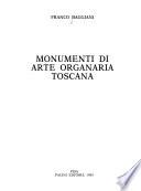 Monumenti di arte organaria toscana