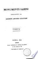 Monumenti sabini descritti da Giuseppe Antonio Guattani ... Tomo 1.[-3.]