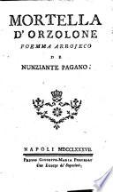 Mortella d'Orzolone Poemma arroico de Nunziante Pagano