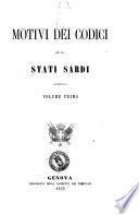 Motivi dei Codici per gli Stati Sardi