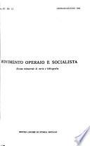 Movimento operaio e socialista