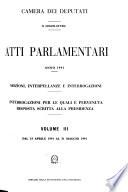 Mozioni, interpellanze e interrogazioni