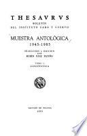Muestra antológica, 1945-1985: Lingüistica