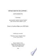 Musae saeculi XX latinae