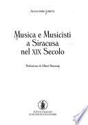 Musica e musicisti a Siracusa nel XIX secolo