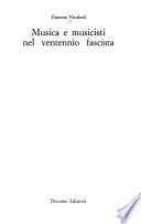 Musica e musicisti nel ventennio fascista