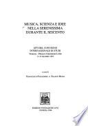 Musica, scienza e idee nella Serenissima durante il Seicento