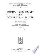 Musical Grammars and Computer Analysis