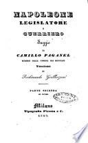 Napoleone legislatore e guerriero saggio di Camillo Paganel