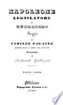 Napoleone legislatore e guerriero ... Versione di Ferdinando Grillenzoni