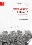 Narrazione e realtà. Il senso degli eventi