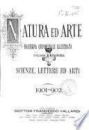 Natura ed arte rivista illustrata quindicinale italiana e straniera di scienze, lettere ed arti