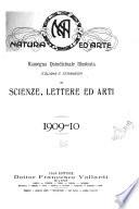 Natura ed arte rivista illustrata quindicinale italiana e straniera di scienze, lettere ed arti