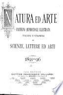 Natura ed arte rivista illustrata quindicinale italiana e straniera di scienze, lettere ed arti