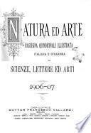 Natura ed arte rivista illustrata quindicinale italiana e straniera di scienze, lettere ed arti