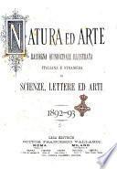 Natura ed arte rivista illustrata quindicinale italiana e straniera di scienze, lettere ed arti