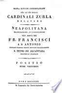 Neapolitana beatificationis, et canonizationis ven. servi Dei fr. Francisci a S. Antonio tertiarii professi ord. min. excalc. S. Petri de Alcantara provinciae Neapolis