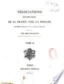 Négociations diplomatiques de la France avec la Toscane