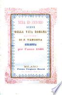 Nena ed Antonio scene della vita romana