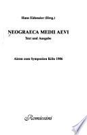 Neograeca medii aevi
