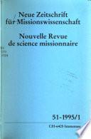 Neue Zeitschrift für Missionswissenschaft