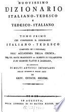 Neuestes deutsch-italiänisches Wörterbuch