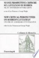 New critical perspectives on Hobbes's Leviathan