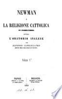 Newman e la religione cattolica in Inghilterra, ovvero L'oratorio inglese