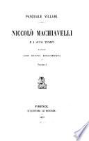 Niccolò Machiavelli e i suoi tempi