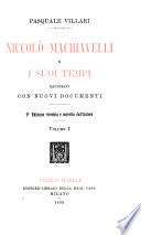 Niccolò Machiavelli e i suoi tempi