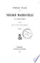 Niccolò Machiavelli e i suoi tempi
