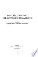 Niccolò Tommaseo nel centenario della morte