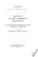 Niccolò V nel sesto centenario della nascita