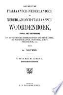 Nieuw Italiaansch-Nederlandsch en Nederlandsch-Italiaansch Woordenboek