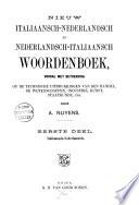 Nieuw Italiaansch-Nederlandsch en Nederlandsch-Italiaansch Woordenboek
