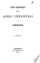 Nono rapporto sugli asili infantili di Firenze
